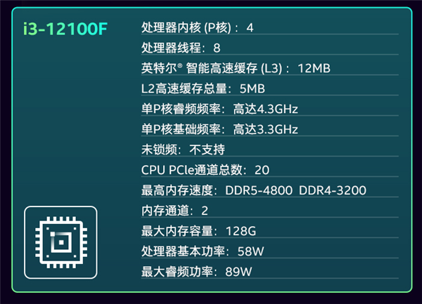 i312100f和i512400f性能对比_汽车性能对比_中关村手机性能对比